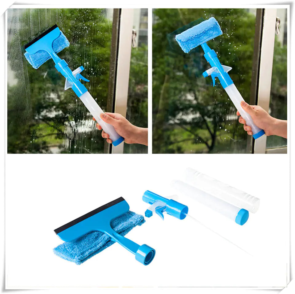 Multi-Functional Dual-Sided Window Glass Cleaner